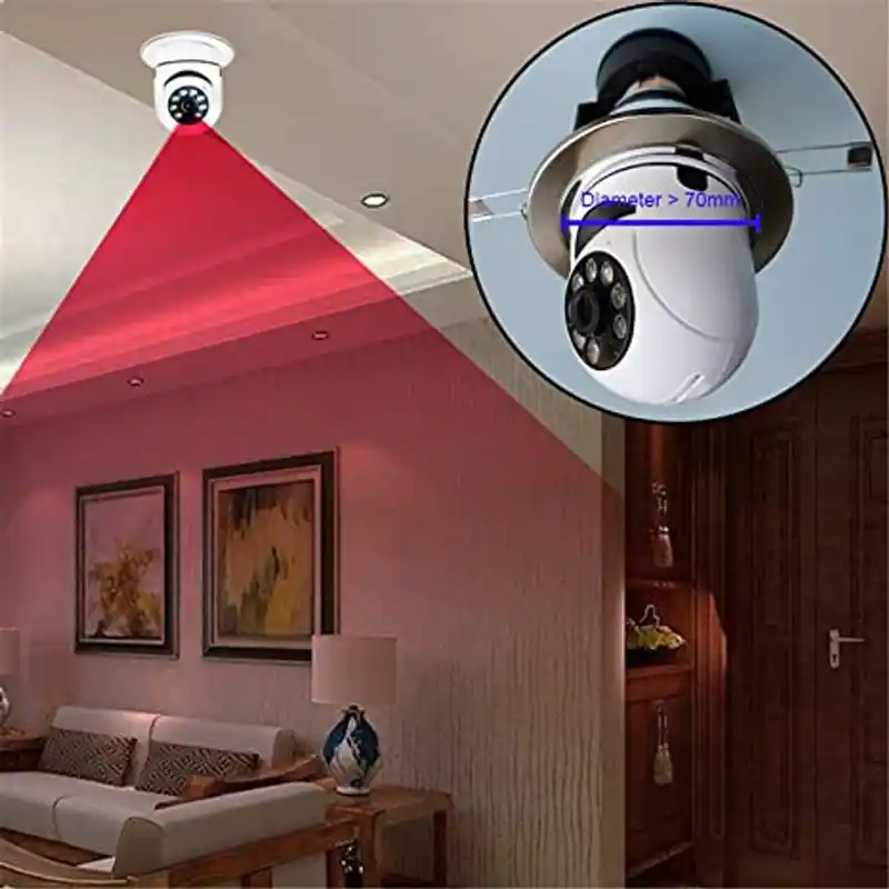 IP বাল্ব সিস্টেম 360° মুভিং ক্যামেরা