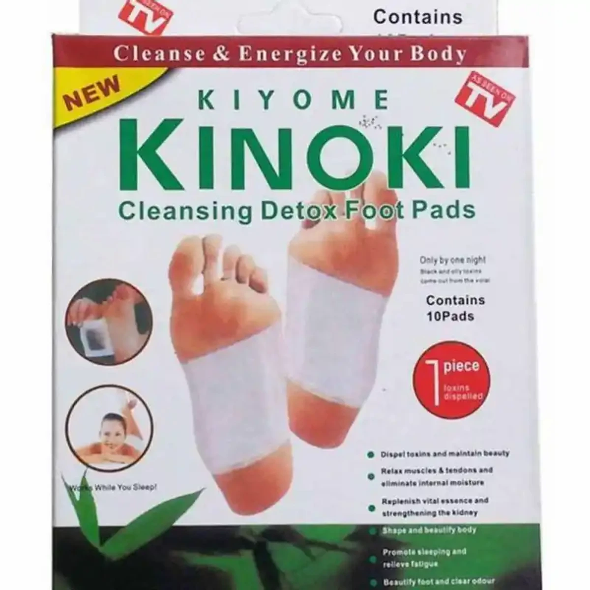 Original kinoki detox foot pad 1 Packet (10 pcs )