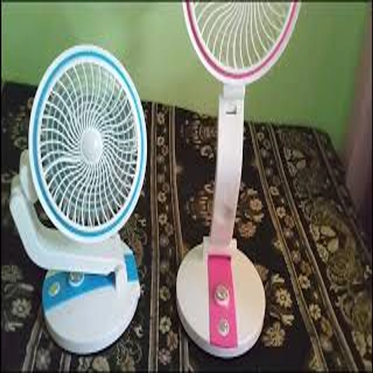 Folding LR Fan with USB Rechargeable LED light