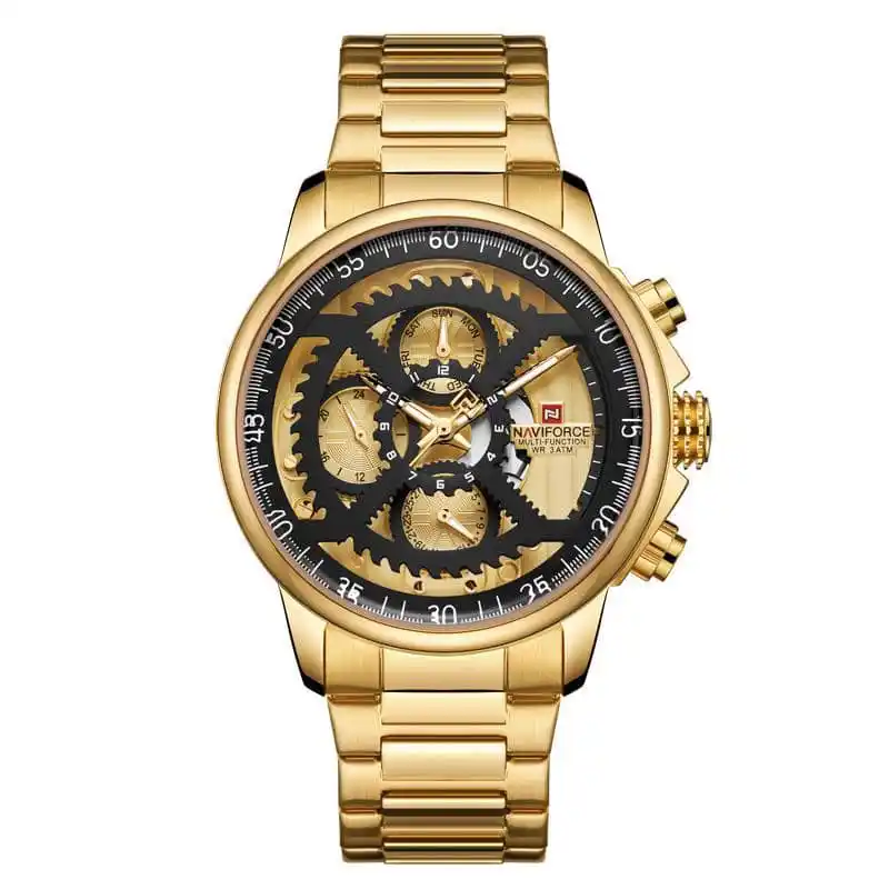 NAVIFORCE Watch Men Fashion Sport Quartz Clock Mens Watches Brand Luxury Full Steel Business Waterproof Watch Relogio Masculino-3283