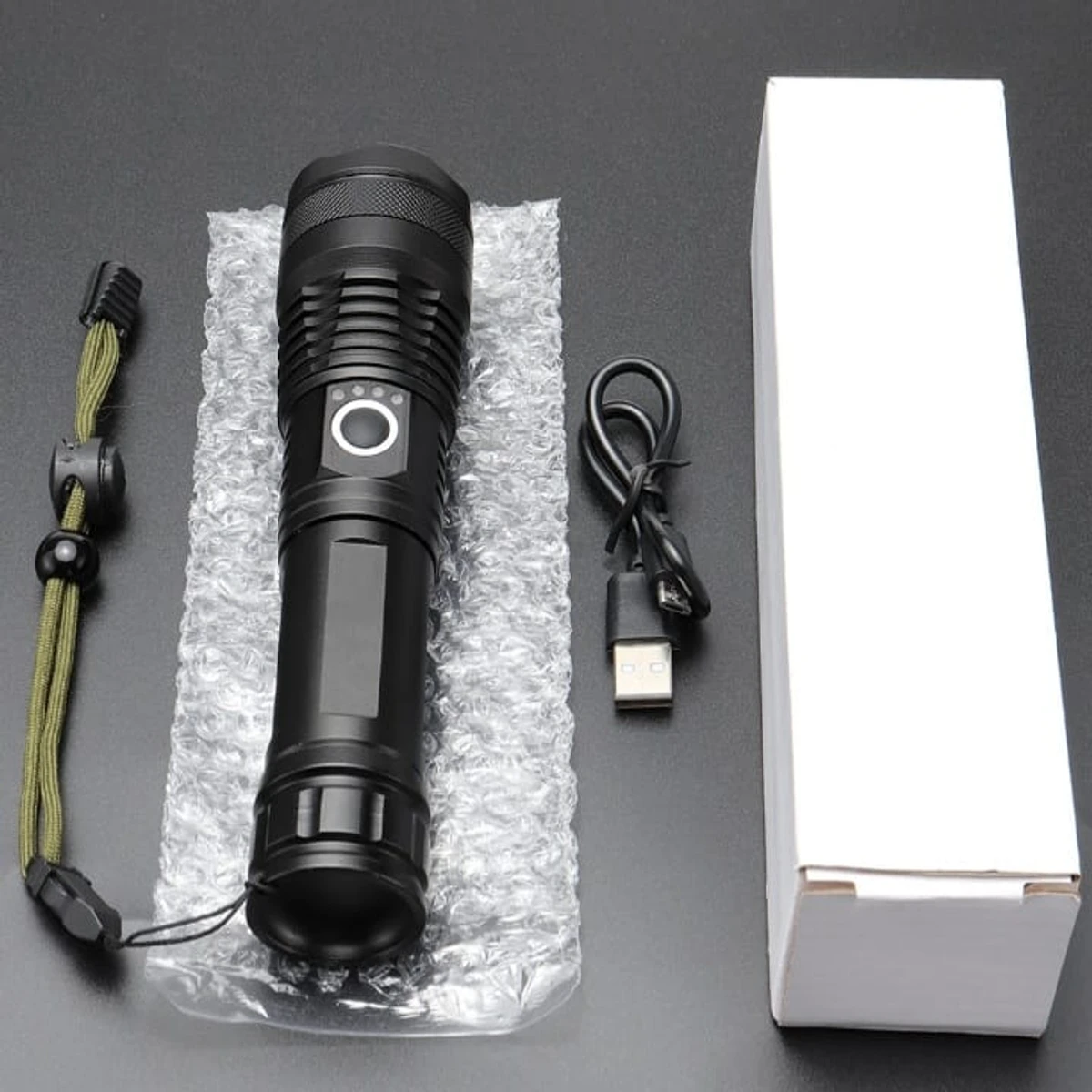 সুপার পাওয়ার LED রিচার্জেবল টর্চ লাইট / STRONG LED FLASHLIGHT