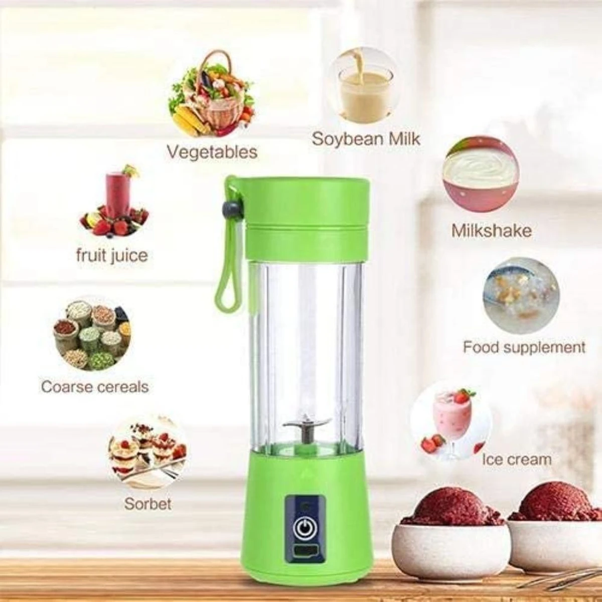 Rechargeable Portable Juice Blender Machine